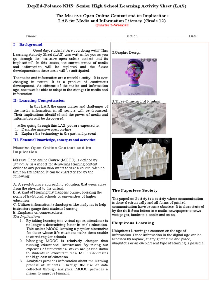 Mil Q2 Las Week 2 (2021-2022) | PDF | Virtual Reality | Wearable Technology
