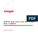 RG-WLAN Series Wireless Access Point RGOS Release Notes, 11.1 (10) B1P19