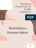 Runtuhnya Jerman Timur & Konflik Di Yugoslavia