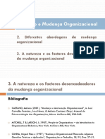 MO - 02 - Cap.2_e_3 a Natureza e Os Factores Desencadeadores Da Mudança Organizacional