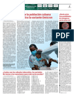 La Inmunización de La Población Cubana Ha Sido Crucial Contra La Variante Ómicron