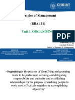 Principles of Management (BBA 131) : Unit 3. Organising