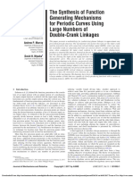 The Synthesis of Function Generating Mechanisms For Periodic Curves Using Large Numbers of Double-Crank Linkages