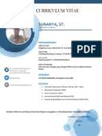 Curriculum Vitae: Sunarya, ST