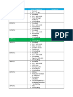 Production Schedule