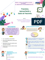 MIERCOLES 01 SET MAT Fracciones, Representación y Clases de Fracciones