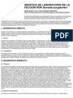 Diagnostico de Laboratorio de Infeccion Por Borrelia