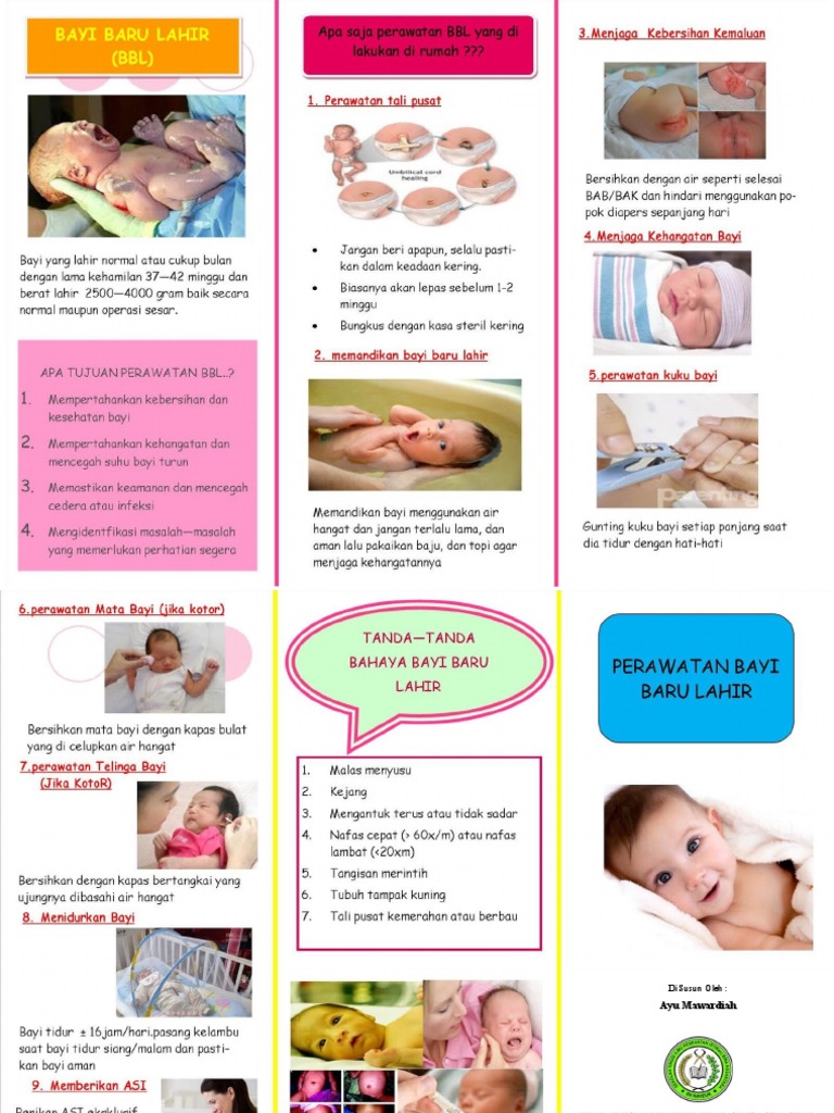 Leaflet Perawatan Bayi Baru Lahir | PDF