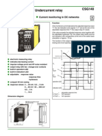 Current Relays Under Current CSG140