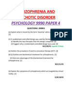 Schizophrenia p4 (2 MRKS)