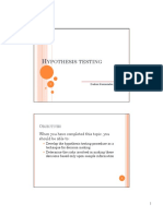 6 Hypothesis Testing