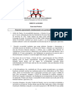 Direito agrário: exercícios práticos sobre transmissão de senhas mineiras, contratos de concessão mineira, titulação de DUAT e alienação de fracções autónomas