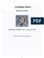 Psychologia Tłumu, Gustaw Le Bon (1899)