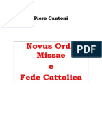 Novus Ordo Missae e Fede Cattolica