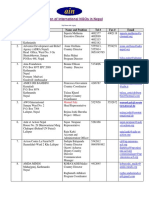 # Organization Name and Position Tel # Fax # Email: Manuel Palz