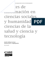 Fuentes de Inf en CS y H Cde La Salud Ciencia y Tecnologia - Gallego y Junca