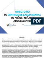 Directorio de Centros de Salud Mental