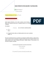 Trinomio Cuadrado Perfecto Por Adición y Sustracción