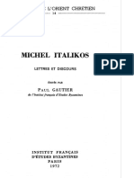 Michel Italikos, Lettres Et Discours [Ed. Gautier, 1972]