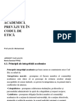 Cap. Vi - Standarde Generale de Integritate Academica Prevazute in Codul de Etica