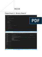 Name: Sahil Roll No.: 251902158 Experiment 1: Binary Search