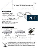 Programming Manual For The Single Channel Radio Control Dc256