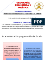 3.3. La Administración y Organización Del Estado