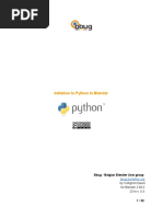 Initiation To Python in Blender