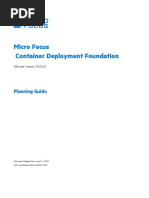 Micro Focus Container Deployment Foundation: Planning Guide