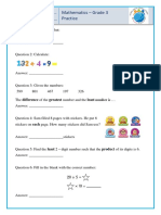 Name: Class: Mathematics - Grade 3 Practice