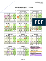 Calendario escolar 21-22