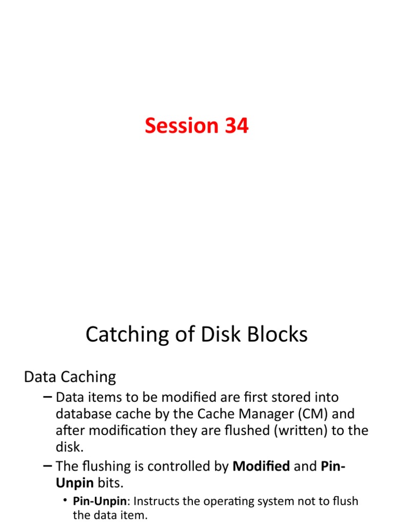 Session 34: Data Caching Overview | PDF | Cache (Computing) | Databases
