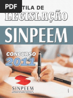 Concurso Prefeitura de São Paulo - Apostila Legislacão - 2011