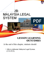 Topic 2b - MALAYSIA LEGAL SYSTEM