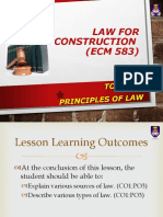 Topic 1 - Principles of Law