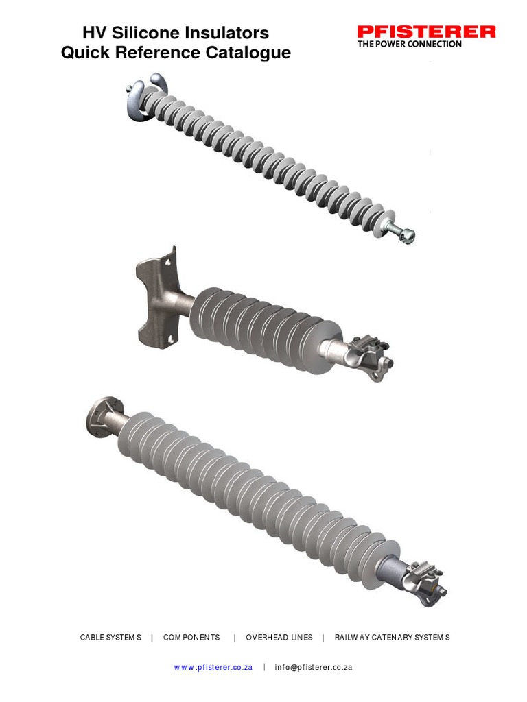 HV Silicone Insulators Catalogue | PDF | Insulator (Electricity ...