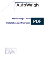 Masterweigh Novus Installation Manual