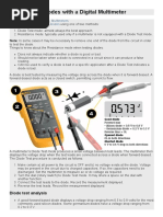 How To Test Diodes With A Digital Multimeter