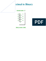 Decimal To Binary