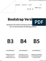 Bootstrap Versions