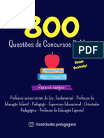 800 Questões de Conhecimentos Pedagógicos