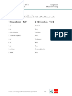 Lösung: Zentrale Prüfungen 2014 Englisch Nordrhein-Westfalen Musterlösung