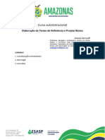 Elaboração de Termo de Referência e Projeto Básico