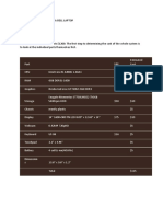 Financial Breakdown of A Dell Laptop