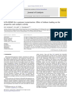 (Plagio Pagada) IrPt-HZSM5 For N-Pentane Isomerization Effect of Iridium Loading On The