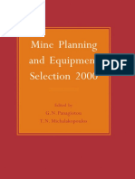 Mine Planning and Equipment Selection 2000 Proceedings of The Ninth International Symposium On Mine Planning and Equipment Selection, Athens, Greece, 6-9 November 2000 by Michalak