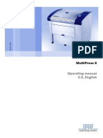 Multipress S: Operating Manual 3.0, English