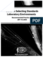 NCSLI RP 14-Guide To Selecting Standards Laboratory Environments