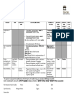 Example Gymnastics Risk Assessment