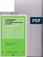 Introduction à l'Étude Des Représentations Sociales - Rouquette e Rateau